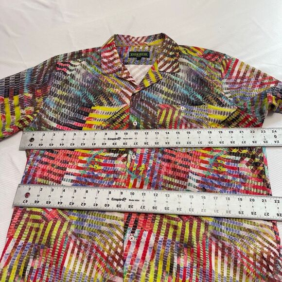 Inserch ICON Men’s Short Sleeve Retro Button Up Shirt Size Large - Picture 3 of 5